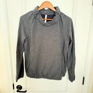 $199 Authentic LULULEMON Women’s Dark Gray Sweatshirt W/ 2 Zipper Pockets Sz.10